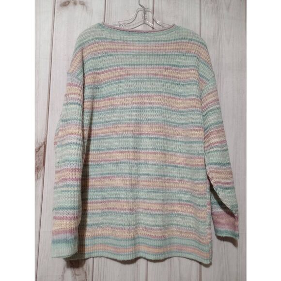 Lauren Conrad Sweater‎ Ladies Large Pink Blue - Picture 2 of 7